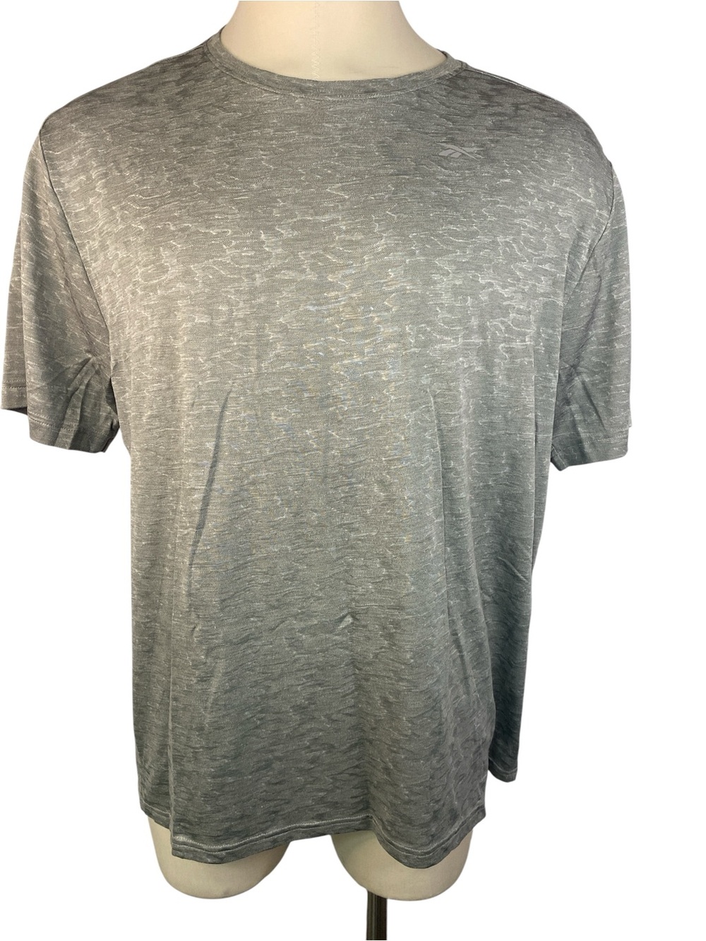 Reebok Heather Gray Crew Neck T-Shirt Men’s 2XL